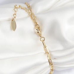 Pirinç Zirkon Taşlı Arı Model Gold Renk Kadın Bileklik