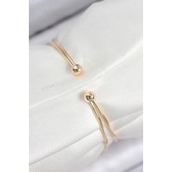 Pirinç Zirkon Taşlı Yıldız Model Gold Renk Kadın Bileklik
