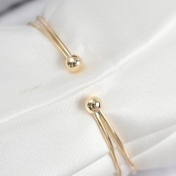 Pirinç Zirkon Taşlı Yıldız Model Gold Renk Kadın Bileklik