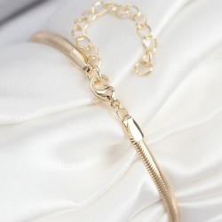 Pirinç Zirkon Taşlı Yıldız Model Gold Renk Kadın Bileklik