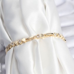 Pirinç VIP Seri Gold Renk Petek Model Kadın Bileklik