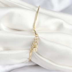 Kelebek Figürlü Zirkon Taşlı Gold Renk Pirinç Kadın Bileklik