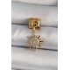 316L Çelik Gold Renk Sallantı Zirkon Taşlı Güneş Model Nomination Charm 316L Çelik Gold Renk Sallantı Zirkon Taşlı Güneş Model Nomination Charm