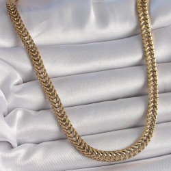 316L Çelik Gold Renk Balık Sırtı Model Kadın Kolye