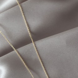 Gold Renkli Küp Model Zirkon Taşlı T Harfli Kolye