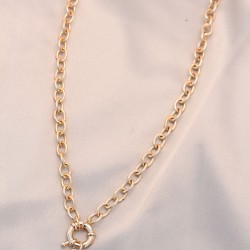 Yeni Sezon Siyah Renk Smile Model Retro Gold Metal Kolye