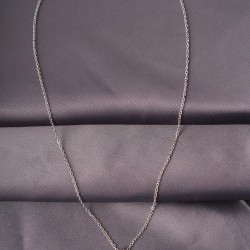 Gümüş Renk Metal Zirkon Taşlı Ay Model Kadın Kolye
