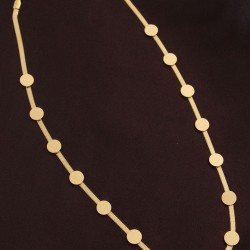 Çelik Oval Model İtalyan Zincir Kolye