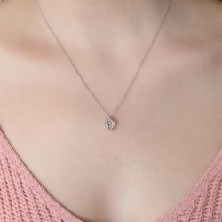 Küre İçinde Taş Detaylı Kolye