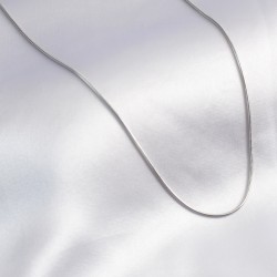 316L Çelik Gümüş Renk Yılan Model Kadın Kolye