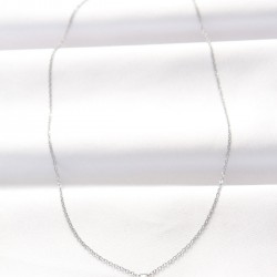 316L Çelik Silver Renk Zirkon Taşlı Fiyonk Kolye