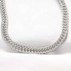 316L Çelik Silver Renk Balık Sırtı Zincir Kolye