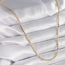 316L Çelik Gold Renk Ezme Kadın Kolye