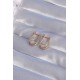 XUPİNG Rose Renk Zirkon Taşlı Kıvrımlı Küpe XUPİNG Rose Renk Zirkon Taşlı Kıvrımlı Küpe
