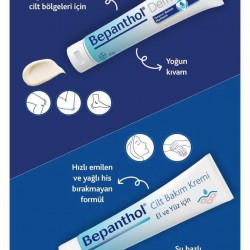 Bepanthol Derma Onarıcı Bakım Merhemi 50 gr + Cilt Bakım Kremi 30 gr Cilt Bakım Seti