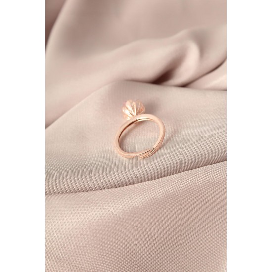 Rose Renk Metal Pembe Lotus Çiçeği Model Ayarlanabilir Kadın Yüzük Rose Renk Metal Pembe Lotus Çiçeği Model Ayarlanabilir Kadın Yüzük