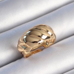Pirinç Gold Renk Sarmal Model Kadın Yüzük