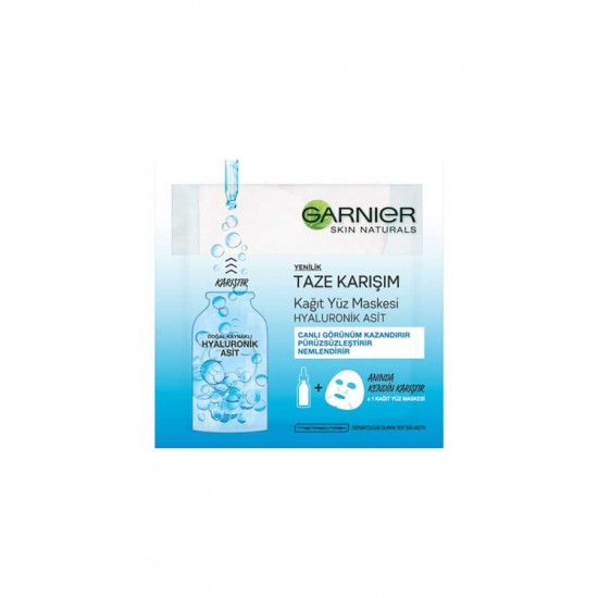 Garnier Taze Karişim Kağit Yüz Maskesi Hyaluronik