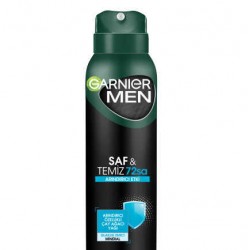 Garnier Men Saf ve Temiz 72 Saat Spray Deodorant 150 ml