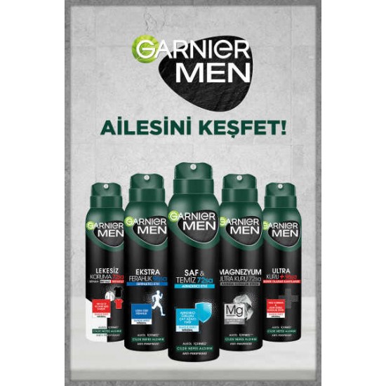 Garnier Men Lekesiz Koruma Spray Deodorant 72 Saat 150 ml Garnier Men Lekesiz Koruma Spray Deodorant 72 Saat 150 ml