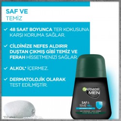 Garnier Men 48 Saat Saf & Temiz Roll-on 50 ml