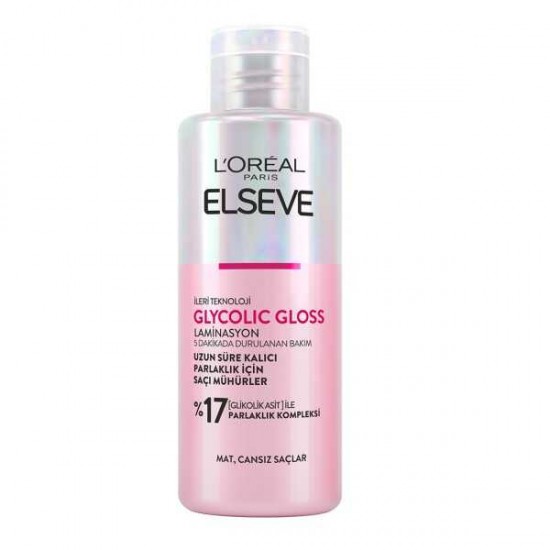 Elseve Glycolic Gloss Laminasyon 5 Dakikada Durulanan Bakım 200 ml Elseve Glycolic Gloss Laminasyon 5 Dakikada Durulanan Bakım 200 ml
