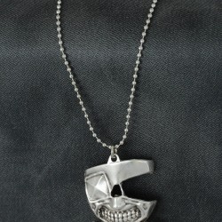 Maske Figürlü Metal Erkek Kolye