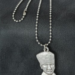 Atatürk Figürlü Metal Erkek Kolye