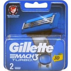 Gillette Mach 3 Turbo Yedek Tıraş Bıçağı 2 Adet