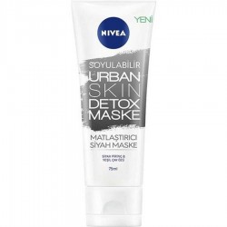 Nivea Soyulabilir Urban Skin Detox Matlaştırıcı Siyah Maske 75 ml