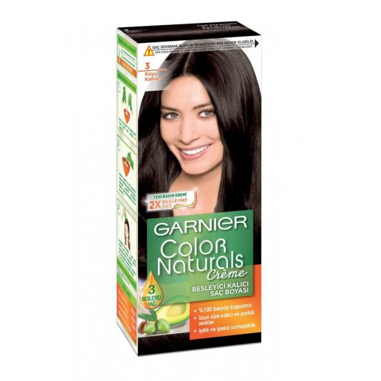 Garnier Color Naturals Koyu Kahve No:3 Saç Boyası Garnier Color Naturals Koyu Kahve No:3 Saç Boyası