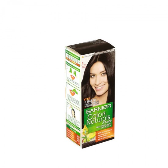 Garnier Color Naturals Koyu Kahve No:3 Saç Boyası Garnier Color Naturals Koyu Kahve No:3 Saç Boyası