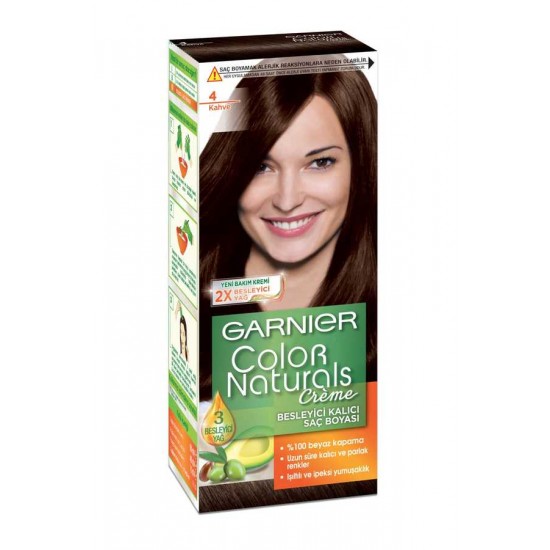 Garnier Color Naturals 4 Kahve Saç Boyası Garnier Color Naturals 4 Kahve Saç Boyası
