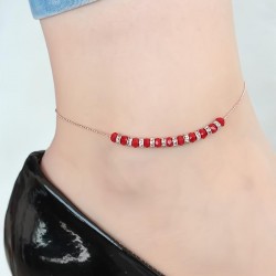 Bordo Miyuki Taşlı Hal