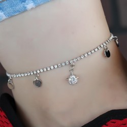 Zirkon Taşlı Silver Renk Kaplama Hal