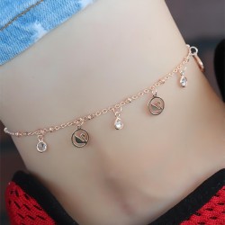 Zirkon Taşlı Rose Renk Kuğulu Hal