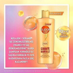 Elidor Collagen Blends Saç Dökülmelerine Karşı Goodbye Hairfall Sülfatsız Şampuan 350 ml