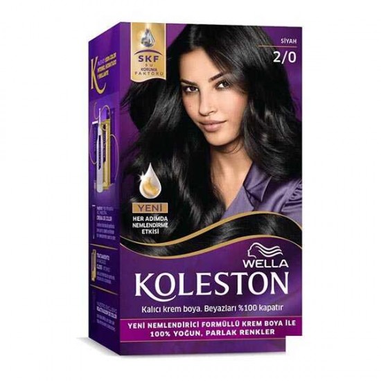 Koleston Kit Saç Boyası 2/0 Siyah Koleston Kit Saç Boyası 2/0 Siyah