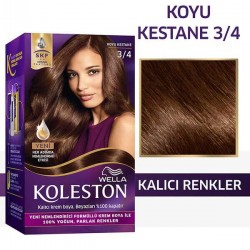 Wella Koleston Kit Saç Boyası 3/4 Koyu Kestane