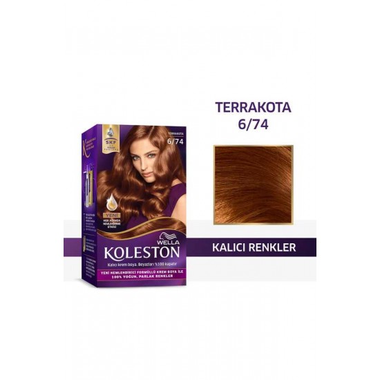 Wella Koleston Kit Saç Boyası 6/74 Terrakota Wella Koleston Kit Saç Boyası 6/74 Terrakota