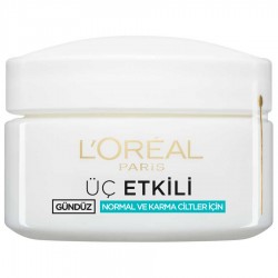 L'Oréal Paris 3 Etkili Günlük Bakim Kremi Normal Ve Karma Ciltler 50 ml