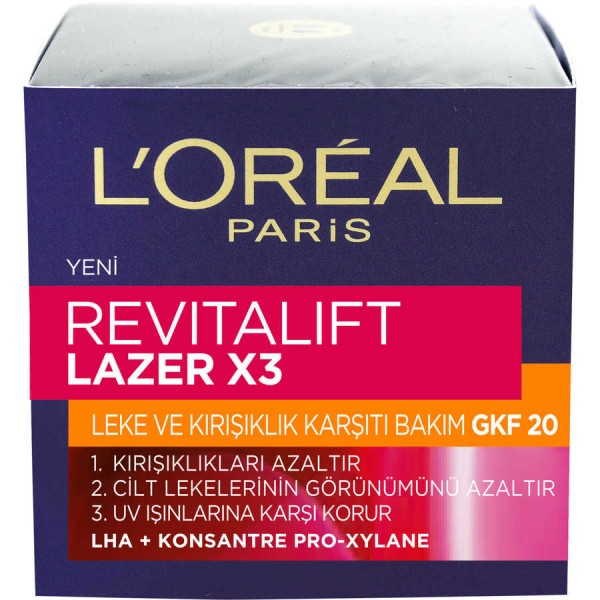 L'Oréal Paris Revitalift Lazer X3 Leke Ve Kirişiklik Karşiti Bakim Gkf20