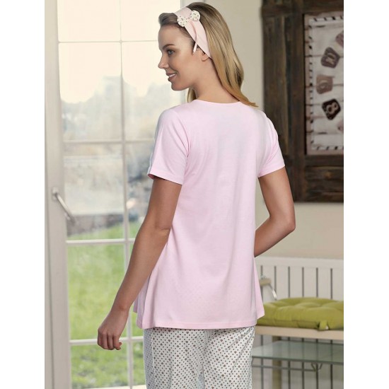 Şahinler Lohusa Pijama Takımı Terlik Hediyeli Pudra MBP23418-1 Şahinler Lohusa Pijama Takımı Terlik Hediyeli Pudra MBP23418-1