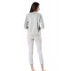 Mel Bee Peluş Pijama Takımı Gri MBP23621-1 Mel Bee Peluş Pijama Takımı Gri MBP23621-1