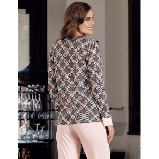 Şahinler Baskılı Pijama Takımı Desenli MBP23721-1 Pembe Şahinler Baskılı Pijama Takımı Desenli MBP23721-1 Pembe