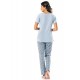 Şahinler Kadın Pijama Takımı MBP24816-2 Mavi Şahinler Kadın Pijama Takımı MBP24816-2 Mavi