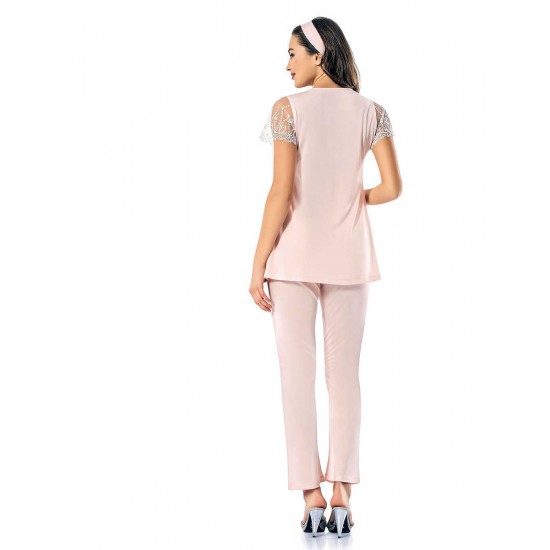 Şahinler Lohusa Pijama Takımı MBP24823-1 Somon Şahinler Lohusa Pijama Takımı MBP24823-1 Somon