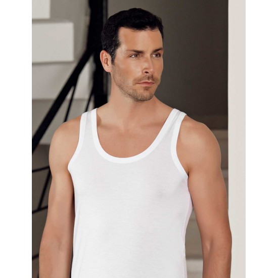 Şahinler Likralı Modal Atlet Beyaz ME115 Şahinler Likralı Modal Atlet Beyaz ME115