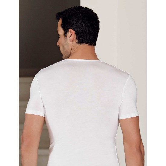 Şahinler Likralı Modal Kısakol Atlet Beyaz ME119 Şahinler Likralı Modal Kısakol Atlet Beyaz ME119
