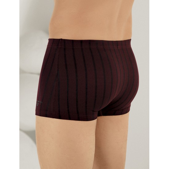 Şahinler Liralı Modal Çizgili Erkek Boxer Bordo ME123 Şahinler Liralı Modal Çizgili Erkek Boxer Bordo ME123